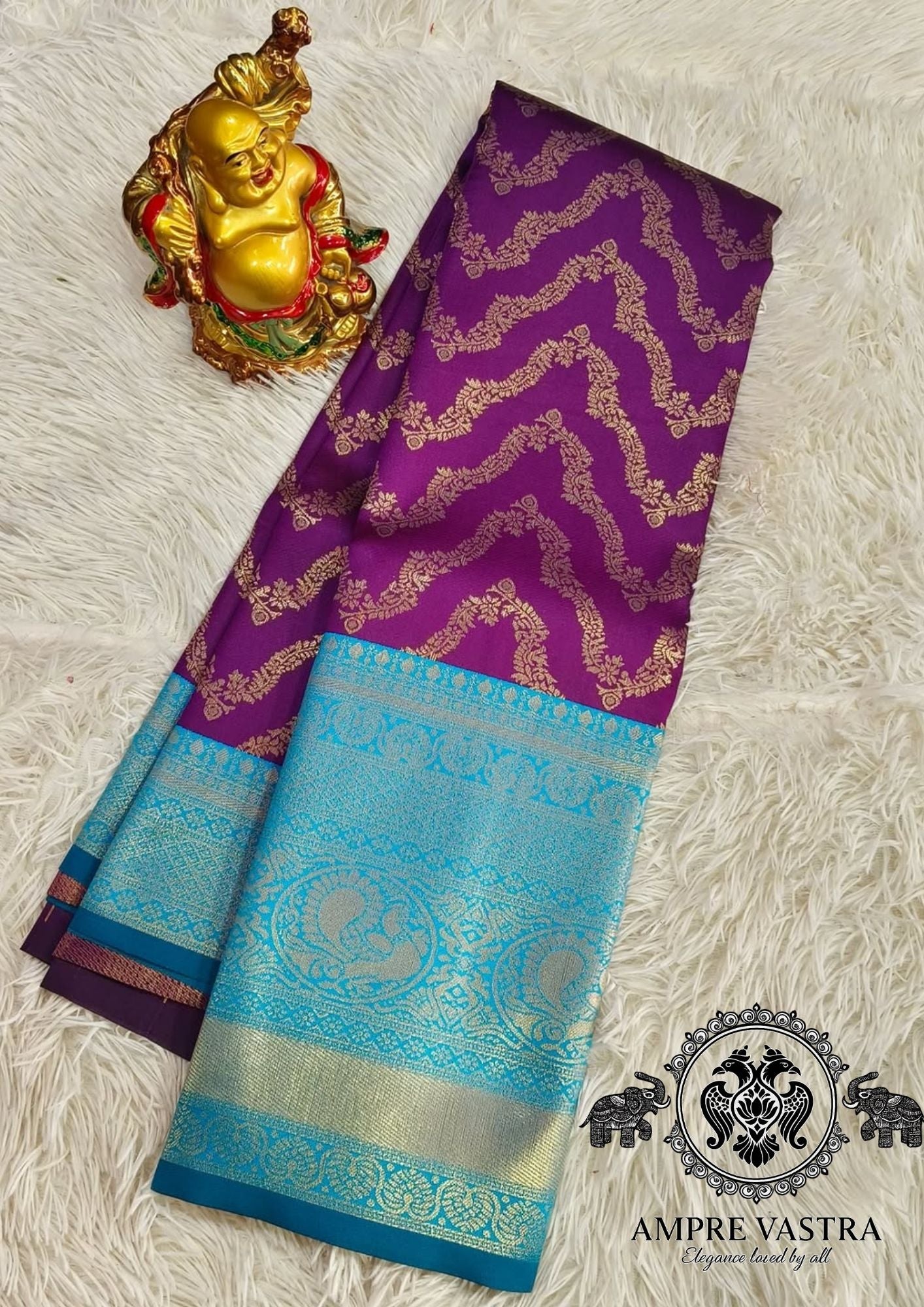 A Pattu Semi Silk Saree with Rich Zari Work